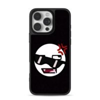 Angry sunglasses drooling meme iPhone 16 Pro Max Black Case