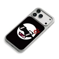 Angry sunglasses drooling meme iPhone 17 Pro Max Electroplated Silver Case2