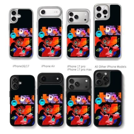 Anime boy ufo comic panel art Chris Brown Phone Case Black Electroplated Silver For Iphone 11 To 17