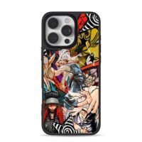 Anime character graffiti art iPhone 16 Pro Max Black Case
