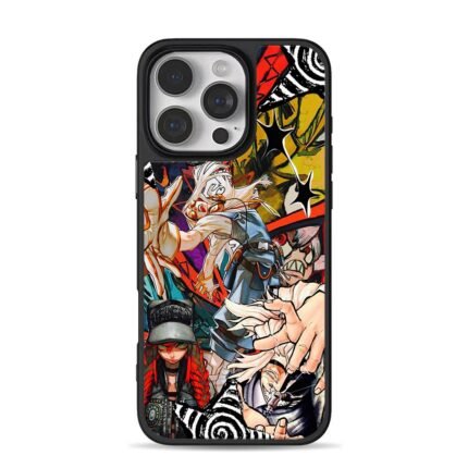 Anime character graffiti art iPhone 16 Pro Max Black Case