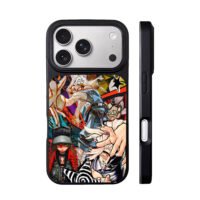 Anime character graffiti art iPhone 17 Pro Max Black Case