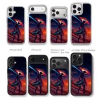 Anime cyber girl black hole Chris Brown Phone Case Black Electroplated Silver For Iphone 11 To 17