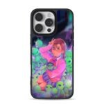Anime girl green alien plush iPhone 16 Pro Max Black Case