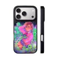Anime girl green alien plush iPhone 17 Pro Max Black Case