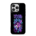 Anime girl neon sword kanji iPhone 16 Pro Max Black Case