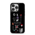 Anime logos OP Naruto L Goku iPhone 16 Pro Max Black Case