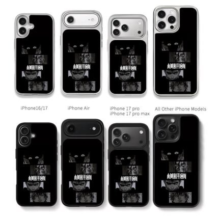 Anime manga panels with Ambition Chris Brown Phone Case Black Electroplated Silver For Iphone 11 To 17