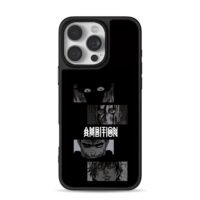 Anime manga panels with Ambition iPhone 16 Pro Max Black Case