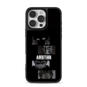 Anime manga panels with Ambition iPhone 16 Pro Max Black Case