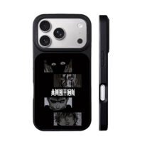 Anime manga panels with Ambition iPhone 17 Pro Max Black Case