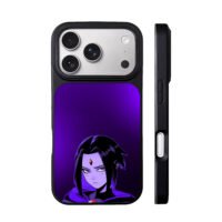 Anime Raven girl on purple iPhone 17 Pro Max Black Case