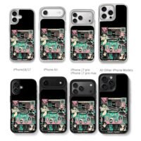 Anime rhythm game vs girls art Chris Brown Phone Case Black Electroplated Silver For Iphone 11 To 17