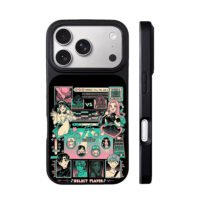 Anime rhythm game vs girls art iPhone 17 Pro Max Black Case