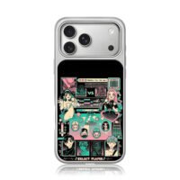 Anime rhythm game vs girls art iPhone 17 Pro Max Electroplated Silver Case1