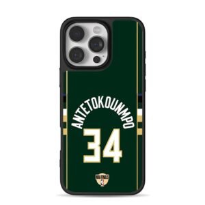 Antetokounmpo 34 NBA Finals iPhone 16 Pro Max Black Case