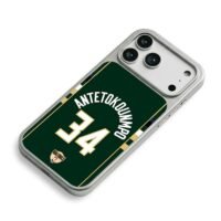 Antetokounmpo 34 NBA Finals iPhone 17 Pro Max Electroplated Silver Case2