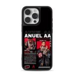 Anuel AA hip hop rapper art iPhone 16 Pro Max Black Case