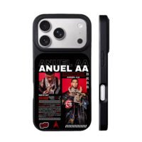 Anuel AA hip hop rapper art iPhone 17 Pro Max Black Case
