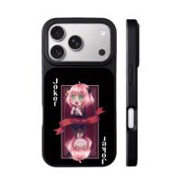 Anya Forger Joker playing card iPhone 17 Pro Max Black Case
