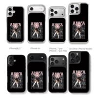 Anya Forger Spy x Family girl Chris Brown Phone Case Black Electroplated Silver For Iphone 11 To 17