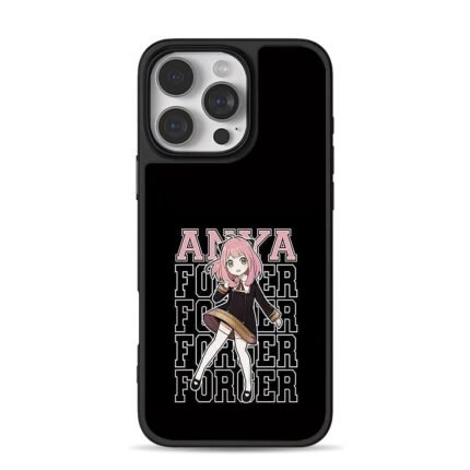 Anya Forger Spy x Family girl iPhone 16 Pro Max Black Case