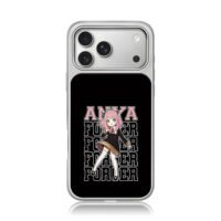 Anya Forger Spy x Family girl iPhone 17 Pro Max Electroplated Silver Case1