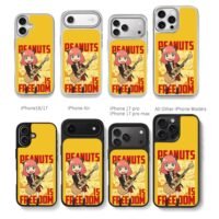 Anya guitar peanuts freedom Chris Brown Phone Case Black Electroplated Silver For Iphone 11 To 17