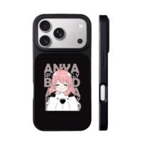 Anya hugging Bond Spy x Family iPhone 17 Pro Max Black Case