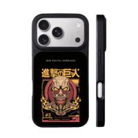 AOT Colossal Titan anime print iPhone 17 Pro Max Black Case