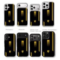 AP BREN MPL yellow line shield Chris Brown Phone Case Black Electroplated Silver For Iphone 11 To 17