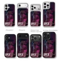 Apex Legends Loba wolf art Chris Brown Phone Case Black Electroplated Silver For Iphone 11 To 17