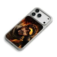 Apex Legends Mirage stylized fire art iPhone 17 Pro Max Electroplated Silver Case2