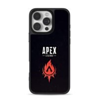Apex Legends red flame emblem iPhone 16 Pro Max Black Case