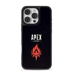 Apex Legends red flame emblem iPhone 16 Pro Max Black Case