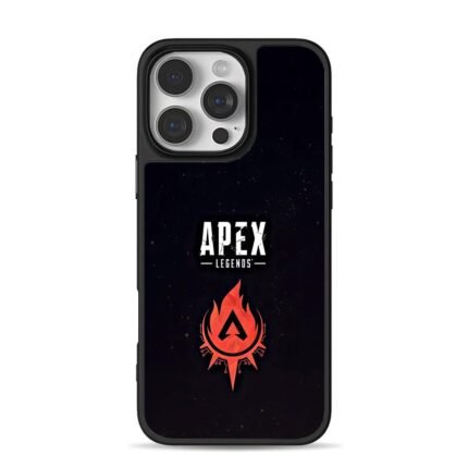 Apex Legends red flame emblem iPhone 16 Pro Max Black Case