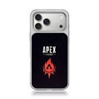 Apex Legends red flame emblem iPhone 17 Pro Max Electroplated Silver Case1