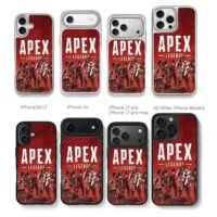 Apex Legends team red poster Chris Brown Phone Case Black Electroplated Silver For Iphone 11 To 17