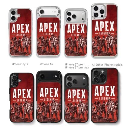 Apex Legends team red poster Chris Brown Phone Case Black Electroplated Silver For Iphone 11 To 17