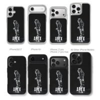 Apex Legends Wattson dark art Chris Brown Phone Case Black Electroplated Silver For Iphone 11 To 17