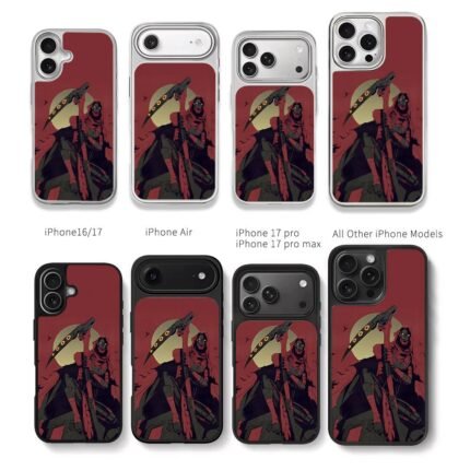 Apex Revenant scythe red moon Chris Brown Phone Case Black Electroplated Silver For Iphone 11 To 17