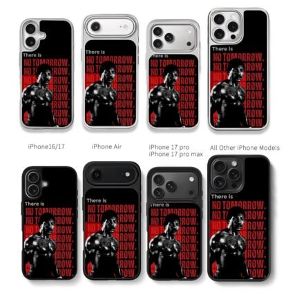 Apollo Creed No Tomorrow art Chris Brown Phone Case Black Electroplated Silver For Iphone 11 To 17