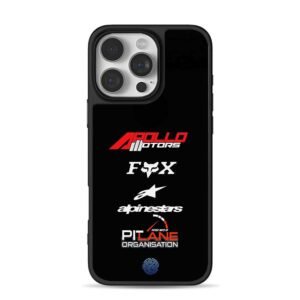 Apollo Motors Fox Alpinestars iPhone 16 Pro Max Black Case