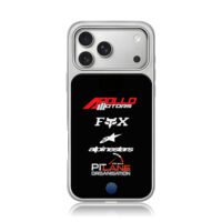 Apollo Motors Fox Alpinestars iPhone 17 Pro Max Electroplated Silver Case1