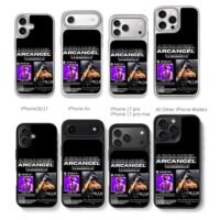Arcangel fan art Spotify code Chris Brown Phone Case Black Electroplated Silver For Iphone 11 To 17