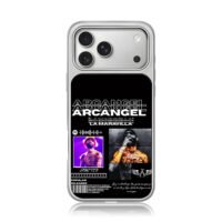 Arcangel fan art Spotify code iPhone 17 Pro Max Electroplated Silver Case1