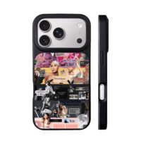 Ariana Grande fan art collage iPhone 17 Pro Max Black Case