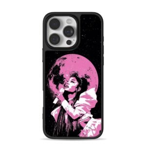Ariana Grande sings pink moon iPhone 16 Pro Max Black Case