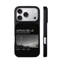 Ariane 4 ESA rocket launch iPhone 17 Pro Max Black Case