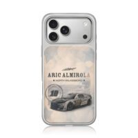 Aric Almirola 10 NASCAR car iPhone 17 Pro Max Electroplated Silver Case1
